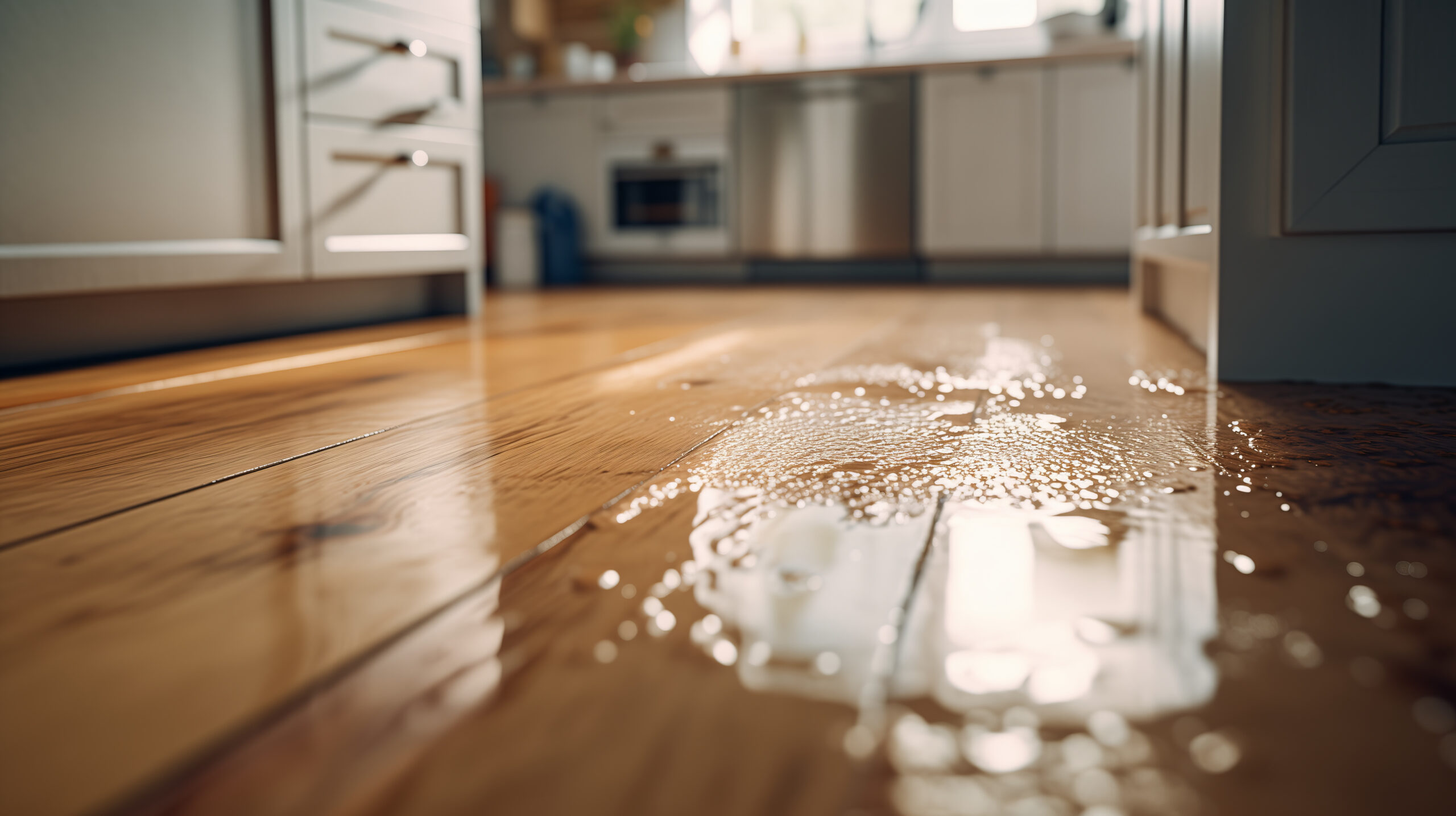Water removal after a drainage backup in a Portland home